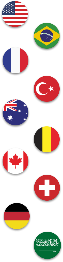 Supported countries